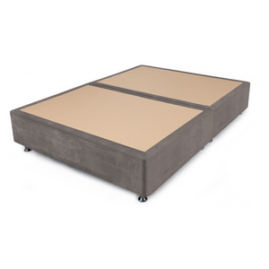 Evolve Divan Base in Stone Velvet Fabric