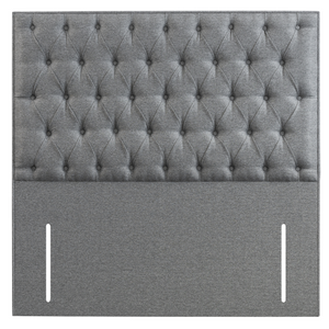 Sweet Dreams Sintra Floor Standing Headboard in Casino Fabric Silver