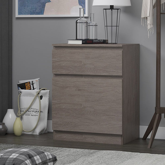 Stora 1 Door 1 Drawer Multi-Storage Unit – Matt Grey or Rustic Oak