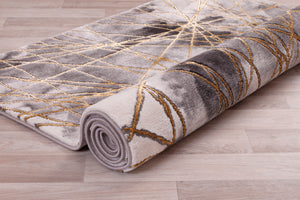 Bianco Grey and Gold Rug