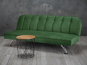 Brighton Velvet Sofa Bed - Green