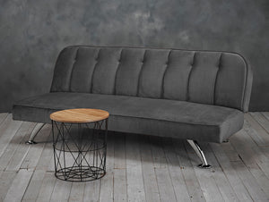 Brighton Velvet Sofa Bed - Grey