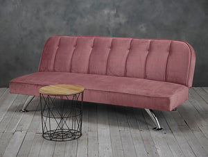 Brighton Velvet Sofa Bed - Pink