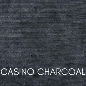 Sweet Dream Columbia Floor Standing Headboard, Casino Crush Fabric in Charcoal
