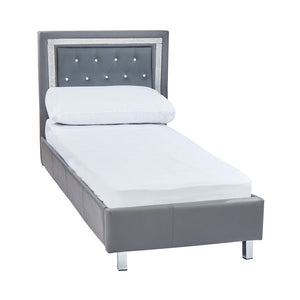 LPD Crystalle Faux Leather Bed Frame