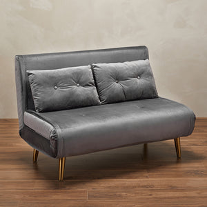 Madison 2 Seater Sofa Bed Steel Grey