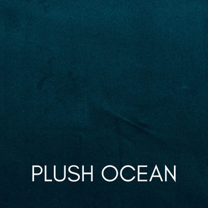 Sweet Dream Columbia Floor Standing Headboard, Plush Fabric in Ocean