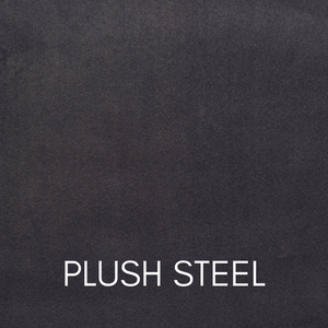 Sweet Dream Columbia Floor Standing Headboard, Plush Velvet Fabric in Steel