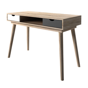 Scandi Retro Style Oak Desk