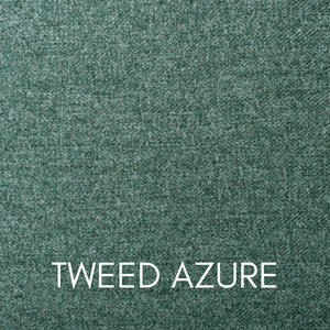 Sweet Dream Columbia Floor Standing Headboard, Tweed Fabric in Azure