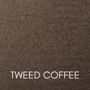 Sweet Dream Columbia Floor Standing Headboard, Tweed Fabric in Coffee