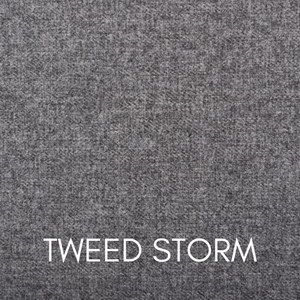 Sweet Dreams Glamour Floor standing Headboard in Tweed Fabric, Storm