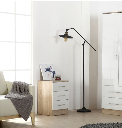 Reflections 3 Drawer Chest Bedside Cabinet in High Gloss Finish
